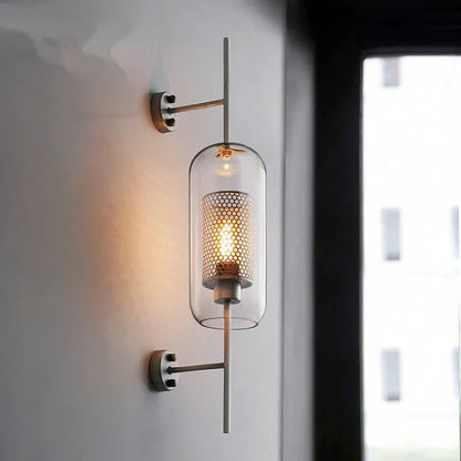 DecorBites™ Glass Industrial Wall Lights for Living Room Bedroom Dining Room