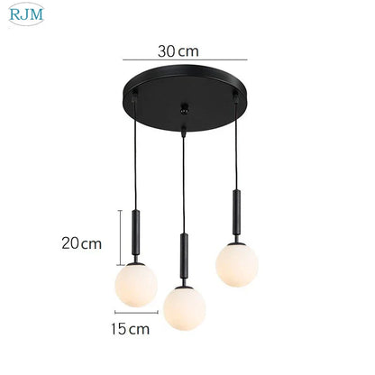 DecorBites™ Glass Ball LED Pendant Light: Nordic Modern, Single Head, Creative Design