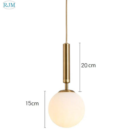 DecorBites™ Glass Ball LED Pendant Light: Nordic Modern, Single Head, Creative Design