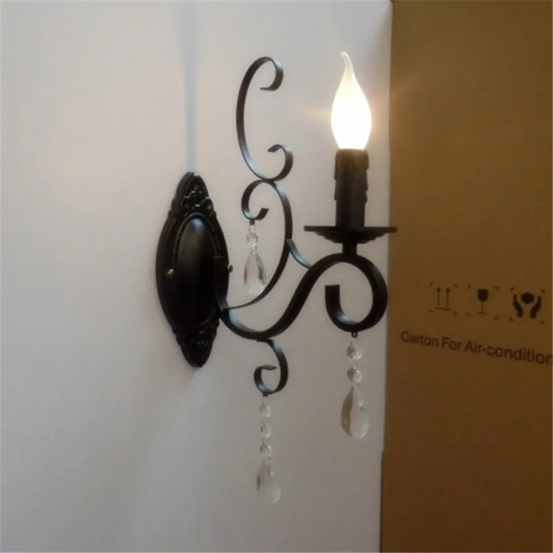 DecorBites™ Crystal Deco Loft Wall Lamp for Bedroom Restaurant Aisle Cafe Sconce