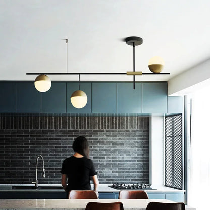 DecorBites™ Glass Ball Pendant Lights for Modern Luxury Living Room and Restaurant