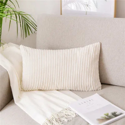 DecorBites™ Corduroy Flocking Velvet Pillow Cover 40x60cm