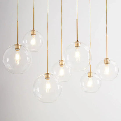 DecorBites™ Gradient Glass Ball Pendant Light for Kitchen Dining Living Room