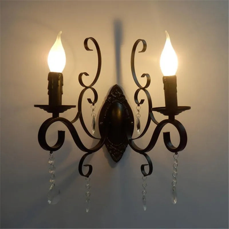 DecorBites™ Crystal Deco Loft Wall Lamp for Bedroom Restaurant Aisle Cafe Sconce