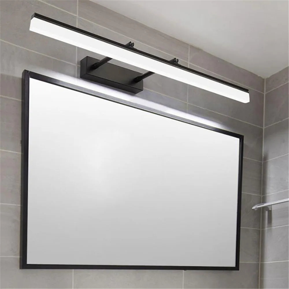 DecorBites™ LED Vanity Lights for Bathroom Mirror Lighting Cabinet - Black Silver Chrome