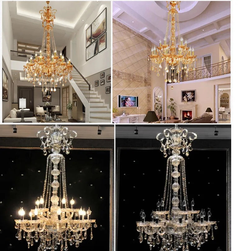 Crystal Stair Chandelier 15 Arms