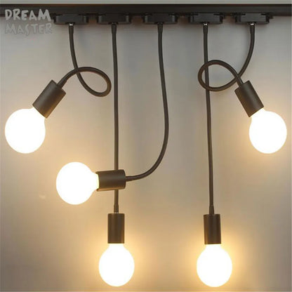 DecorBites™ LED Flex Track Light for Clothing Stores - Black White Bendable Rod Bend Lighting