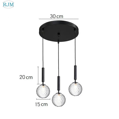 DecorBites™ Glass Ball LED Pendant Light: Nordic Modern, Single Head, Creative Design