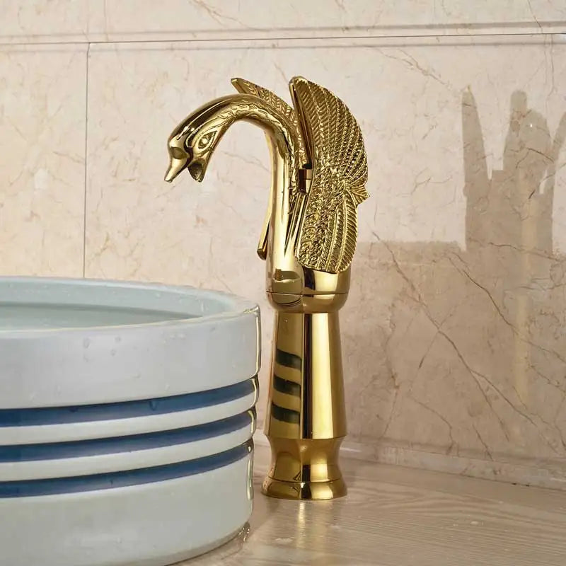 Brass Swan Bathtub Faucet