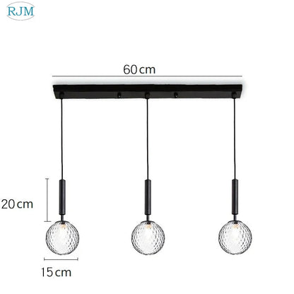 DecorBites™ Glass Ball LED Pendant Light: Nordic Modern, Single Head, Creative Design