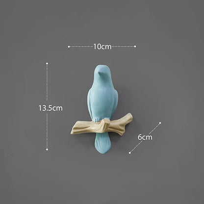DecorBites™ Bird Resin Hanger: Living Room Coat Towel Hat Holder and Kitchen Hook