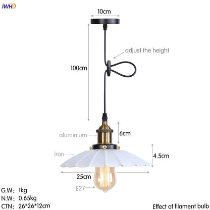 DecorBites™ Gold Retro Edison LED Pendant Lights for Dinning Living Room Industrial Decor