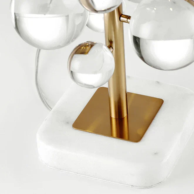 DecorBites™ Crystal Marble Bubble Table Lamp. LED Desk Lamp for Bedroom and Foyer.