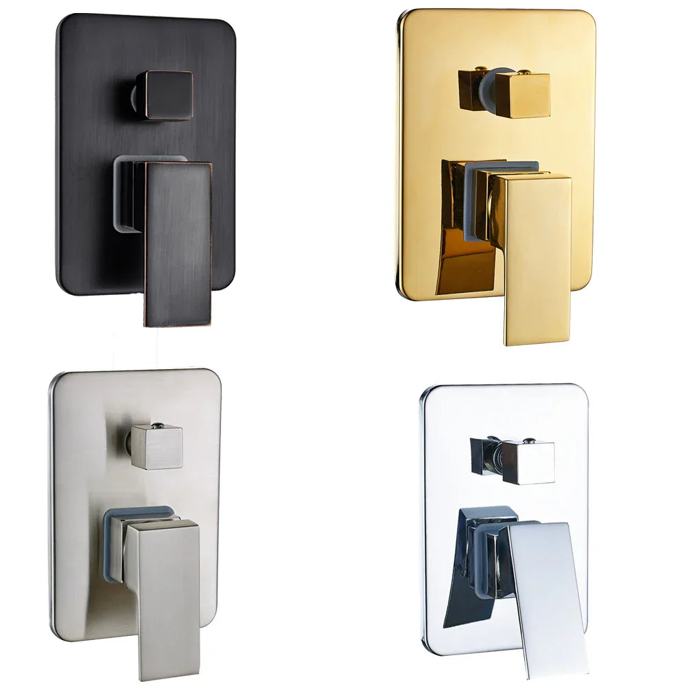 Golden Chrome Shower Set