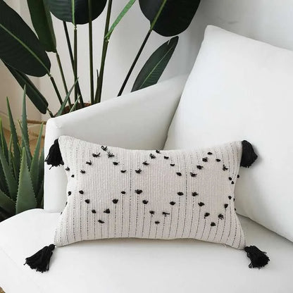 DecorBites™ Geometric Tassels Cushion Cover for Home Sofa Bed Decoration