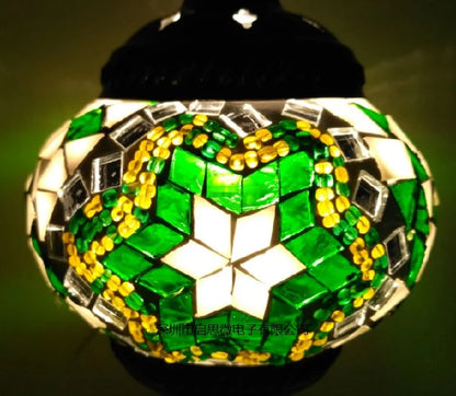 Handmade Turkish Mosaic Glass Pendant Light