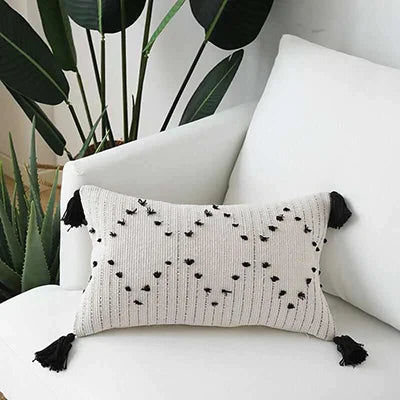 DecorBites™ Geometric Tassels Cushion Cover for Home Sofa Bed Decoration