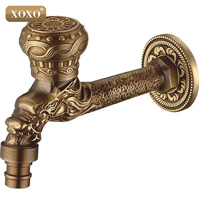 DecorBites™ Dragon style Bathroom Wall Mount Washing Machine Water Faucet Tap