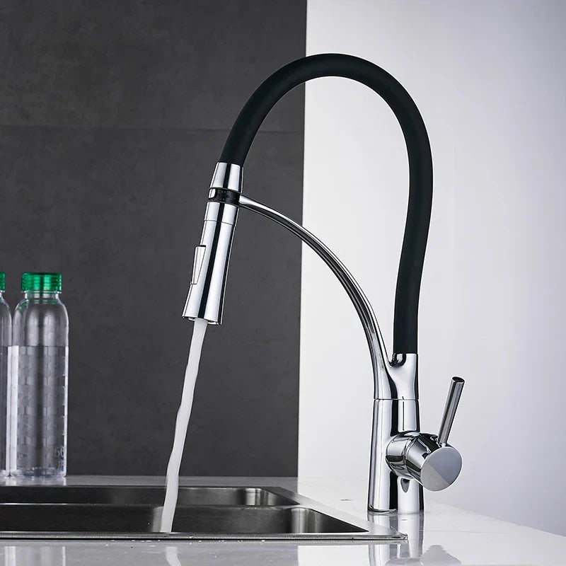 Brass LED Kitchen Faucet