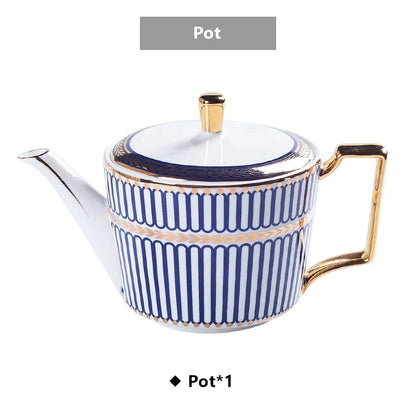 DecorBites™ Gold Porcelain Coffee & Tea Set - Luxury Bone China Porcelain Coffeeware