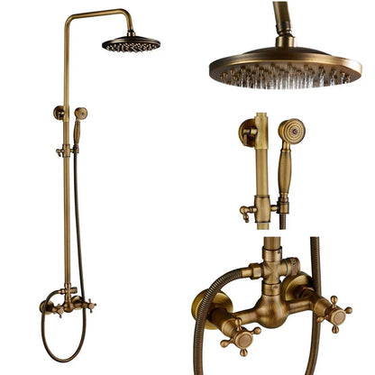 DecorBites™ Dual Handle Shower Faucet Set with 8" Rain Shower Head
