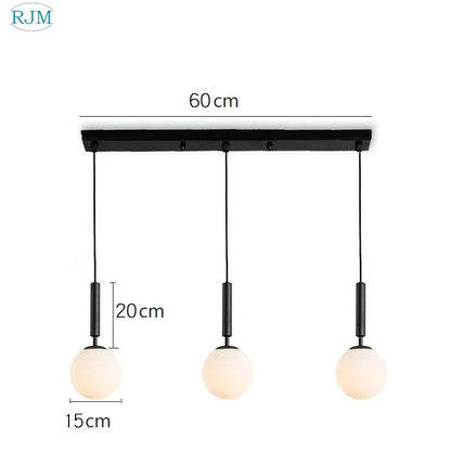 DecorBites™ Glass Ball LED Pendant Light: Nordic Modern, Single Head, Creative Design