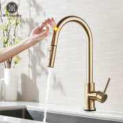 Gold Touch Sensor Kitchen Faucet