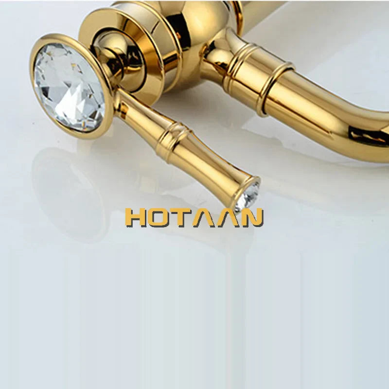 Gold High Arc Basin Faucet