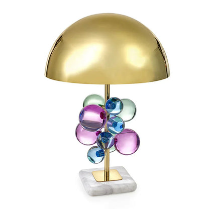 DecorBites™ Crystal Marble Bubble Table Lamp. LED Desk Lamp for Bedroom and Foyer.