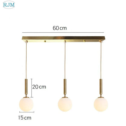 DecorBites™ Glass Ball LED Pendant Light: Nordic Modern, Single Head, Creative Design