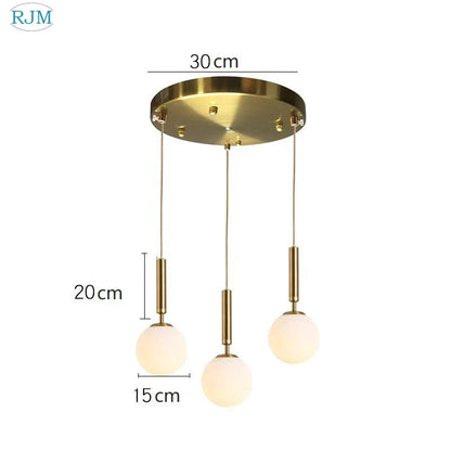 DecorBites™ Glass Ball LED Pendant Light: Nordic Modern, Single Head, Creative Design