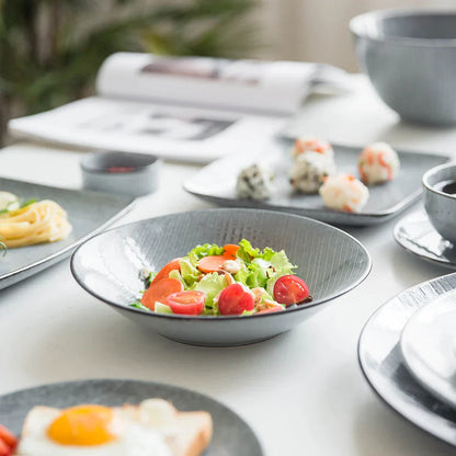 DecorBites™ Japanese Style Ceramic Dinnerware Set