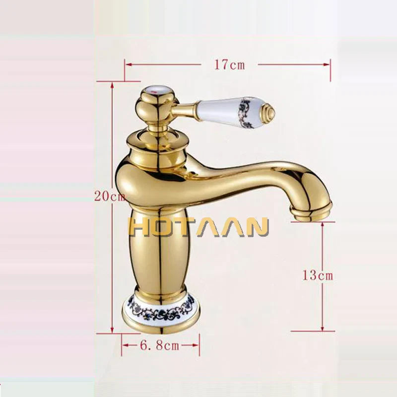 Gold Luxury Brass Faucet