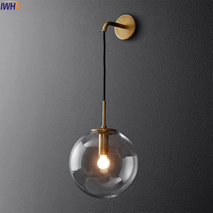 DecorBites™ Glass Ball LED Wall Lamp - Nordic Modern Bathroom Sconce