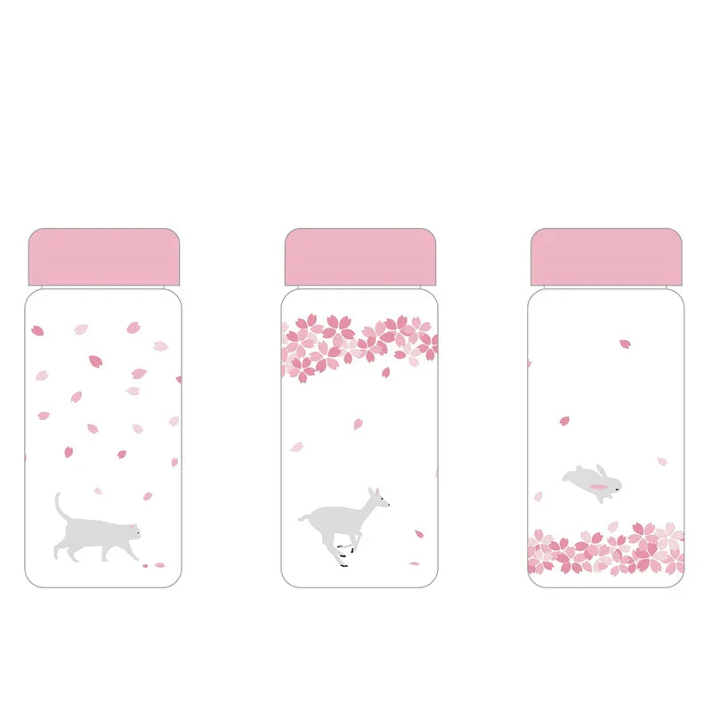 Sakura Glass Water Bottle