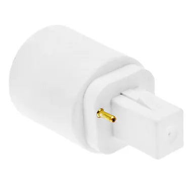 DecorBites™ LED Bulb Holder Socket Converter G24 to E27 Adapter - White