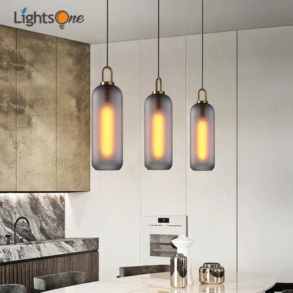 DecorBites™ Glass Ball Pendant Lights for Living Room, Dining Room, Bar - Luxury Industrial Style