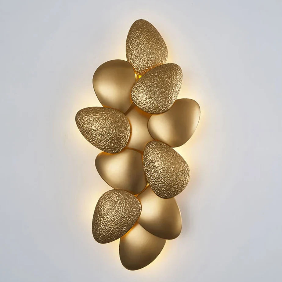 Gold LED Wall Sconce Iron Hallway Design