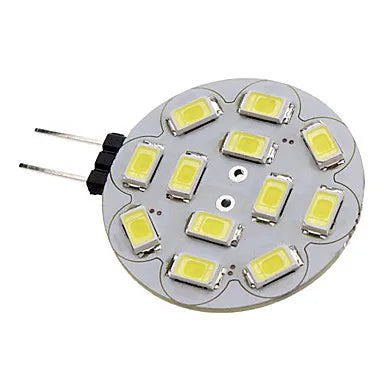 DecorBites™ G4 LED 3W Bulb 12*SMD5730 Warm White/White 270LM 12V - Pack of 10