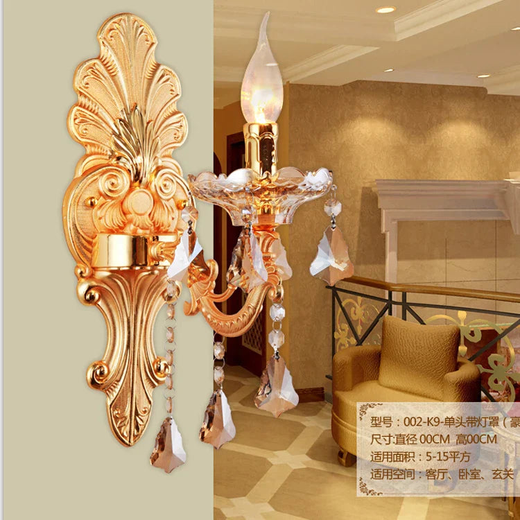 Alloy Crystal Wall Light