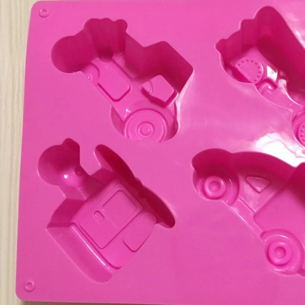 DecorBites™ Creative Airplane Car Motorcycle Cake Mould for Kids Birthday Cake Decor
