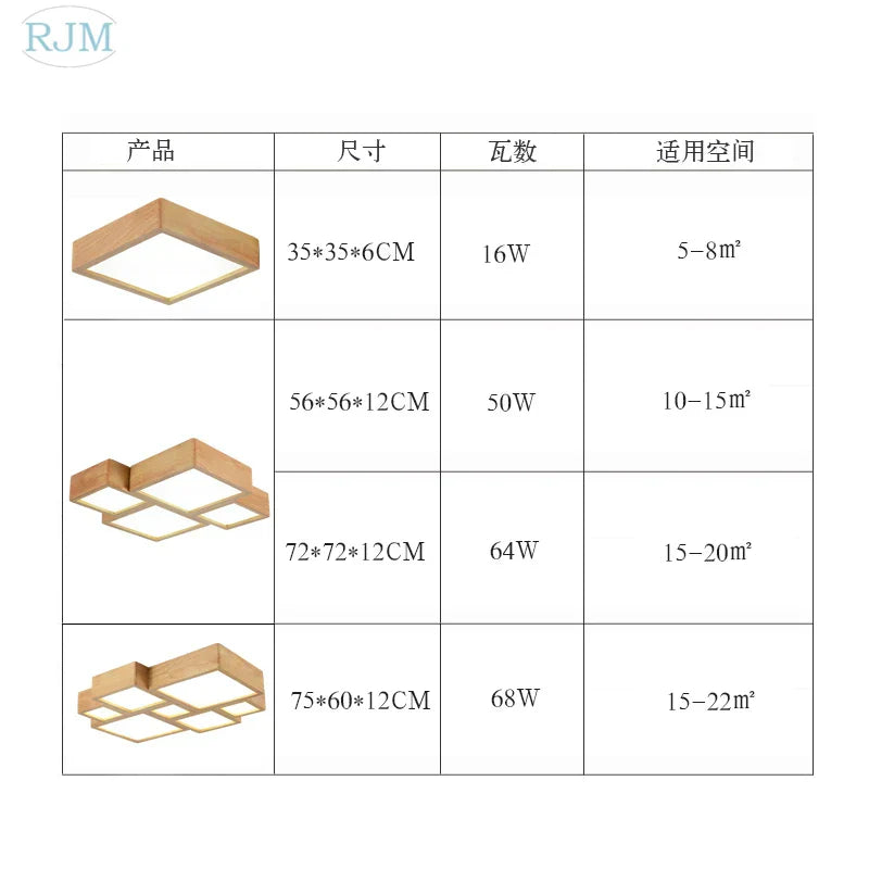 Wood Ceiling Lamp
