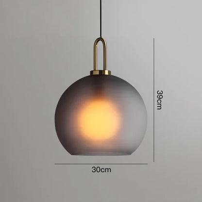 DecorBites™ Glass Ball Pendant Light: Luxury Restaurant & Bar Nordic Bedroom Lamp