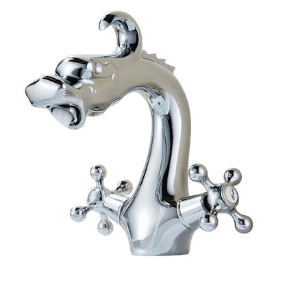 DecorBites™ Dragon Handle Basin Faucet - Antique Bronze Vessel Sink Mixer Tap