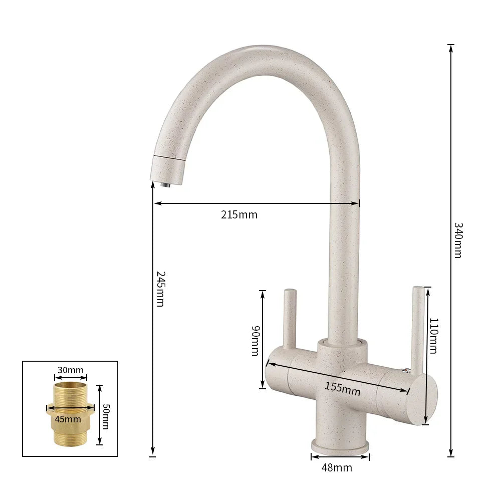 Chrome Waterfilter Mixer Tap