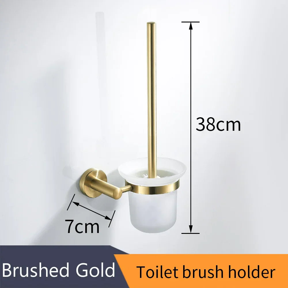 Brushed Gold Bath Set