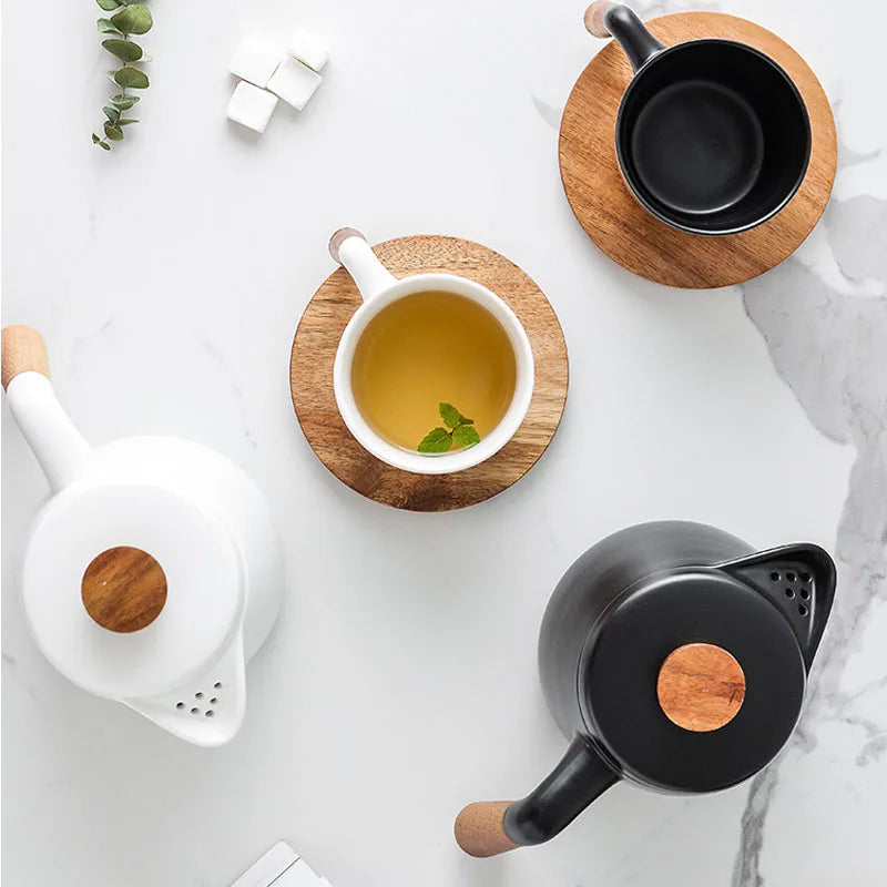Ceramic Glass Tea Set
