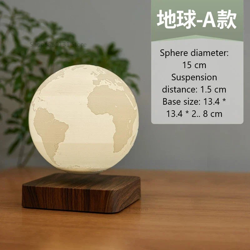 DecorBites™ Levitating Moon Lamp: LED Touch Night Light for Bedroom Decor & Gift
