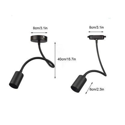 DecorBites™ LED Flex Track Light for Clothing Stores - Black White Bendable Rod Bend Lighting