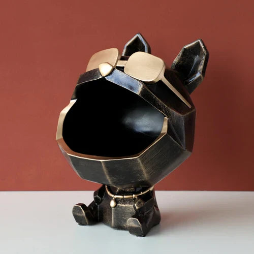 DecorBites™ Big Mouth Dog Resin Sculpture Figurine Home Decor Ornamental Storage Box